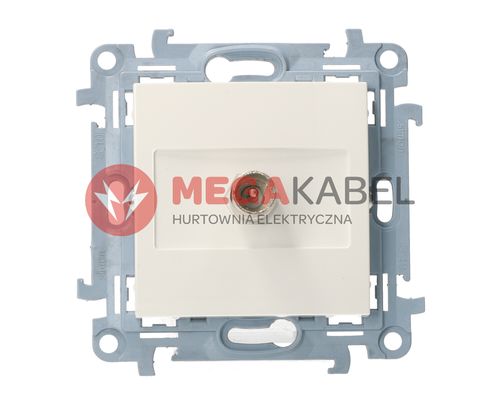 Simon10 Gniazdo antenowe końcowe pojedyńcze CAK1.01/11 biały SIMON na Arena.pl