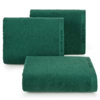 Ręcznik bawełniany Pierre Cardin lamówka z logo 50X90 ciemnozielony