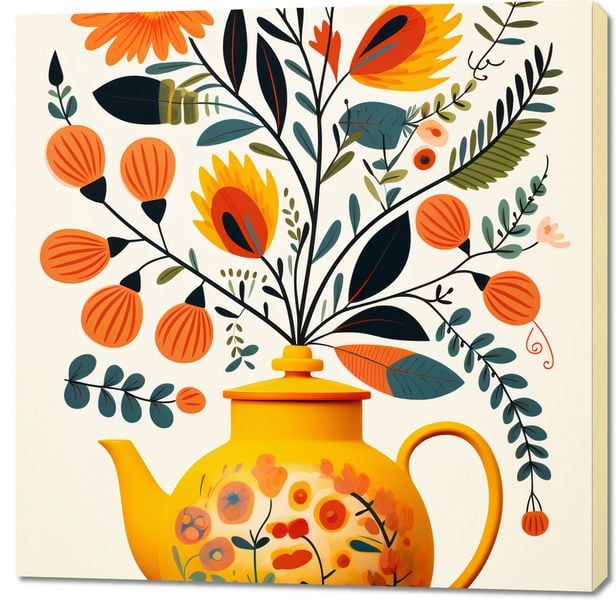 Obraz 100x100cm Bujna Herbata zdjęcie 1