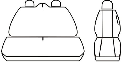 Pokrowce 3 osoby do VW Transporter T4 1989-2003 na Arena.pl