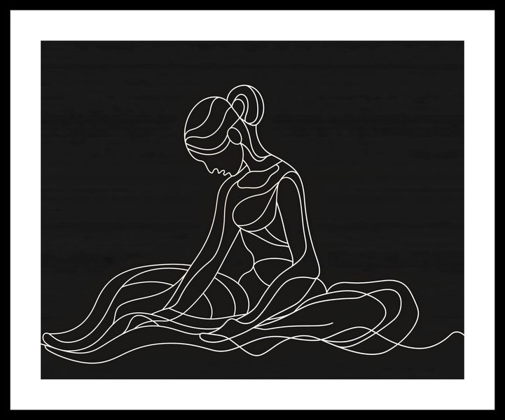 Plakat 50x40cm Pozycja Siedząca zdjęcie 3