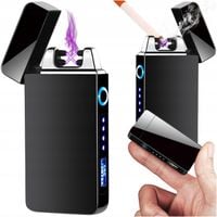 Zapalniczka Plazmowa USB Elektryczna Ładowana Metalowa Obudowa Łukowa