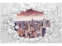 OBRAZ CITY VIEW CEGŁA KAMIENIE WIDOK