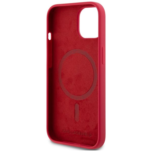 Etui Karl Lagerfeld do iPhone 15, Czerwony, MagSafe zdjęcie 7