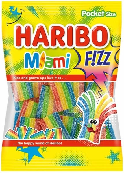 HARIBO 85g Miami F!zz Żelki zdjęcie 1