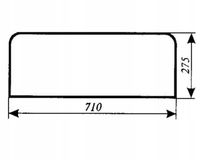 szyba tylna dolna ciągnika URSUS C-385, 1604, 1201, 1204, Zetor 8111