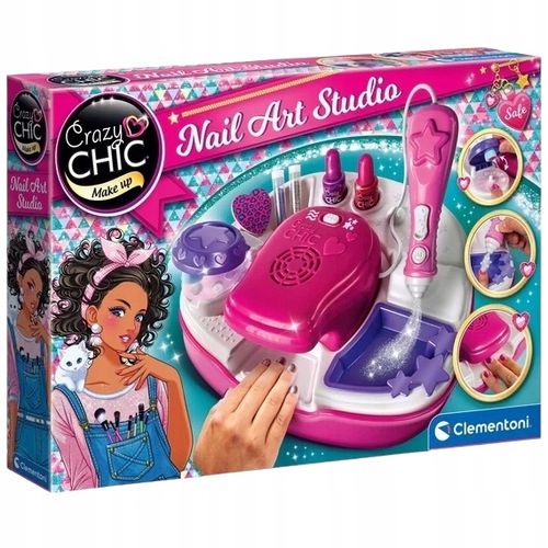 ZESTAW STUDIO PAZNOKCI DLA DZIEWCZYNKI CRAZY CHIC na Arena.pl