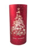 Świeca LED w tubie SUNLIGHT A7247 Merry Christmas czerwona