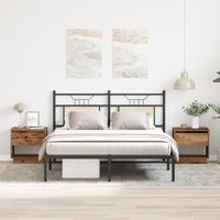 Szafka nocna 2 szt. Stare drewno 45x34x45 cm Drewno inżynieryjne