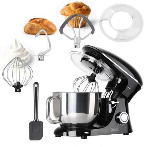 ROBOT KUCHENNY PLANETARNY MIKSER Z MISĄ 6,2L Eldom WRK2000 czarny na Arena.pl