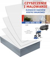 Ulotki A4 CZYSZCZENIE MALOWANIE ELEWACJI 100 szt reklamowe + PROJEKT GRATIS