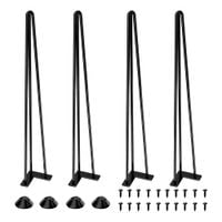 Nogi do stołu Hairpin 71cm metalowe czarne nóżki loft 4 sztuki