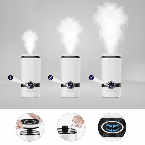 Nawilżacz powietrza AUTOMATYCZNY + AROMATERAPIA 3w1 + 3 OLEJKI FILTR PILOT na Arena.pl