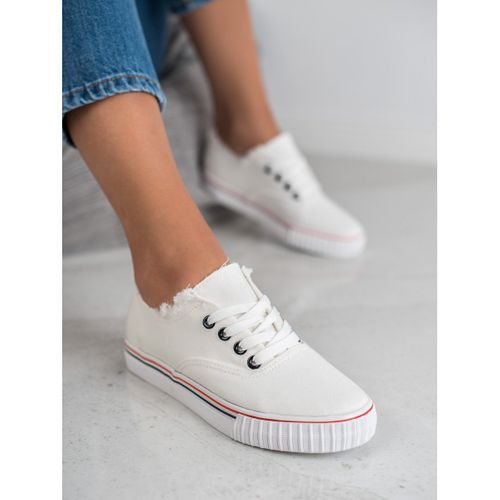 Białe Tekstylne Trampki r.36 na Arena.pl