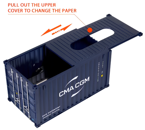 Pudełko na serwetki kontener RESTEQ CMA CGM, model do dekoracji na Arena.pl