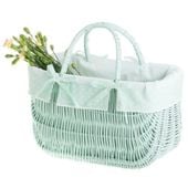 Wiklinowa Torba "Holenderska" w Kolorze Miętowym 30x16 H20/29 cm
