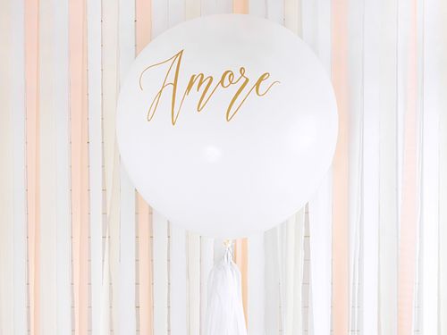Balon 1 m, Amore, biały na Arena.pl