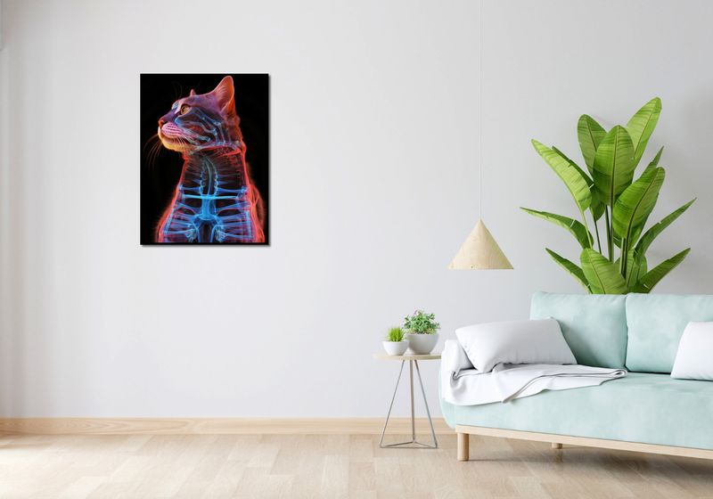 Plakat 60x80cm Anatomia Kota zdjęcie 4