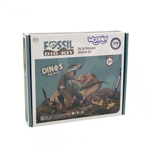 WOOPIE Wykopaliska Dinozaurów 6 Losowych Figurek Szkieletów Dinozaurów na Arena.pl