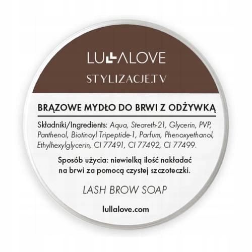 LULLALOVE Brązowe mydło do stylizacji brwi x Stylizacje, odżywka 30ml zdjęcie 1