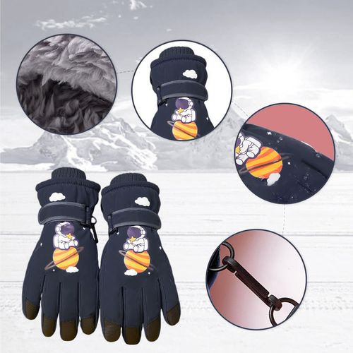 Rękawice Ciepłe Narciarskie Dla Dzieci Grube Zimowe Rękawiczki Kosmos na Arena.pl