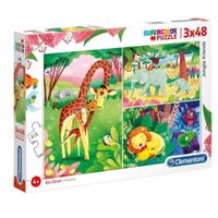 CLE puzzle 3X48 Przyjaciele z dzungli 25233
