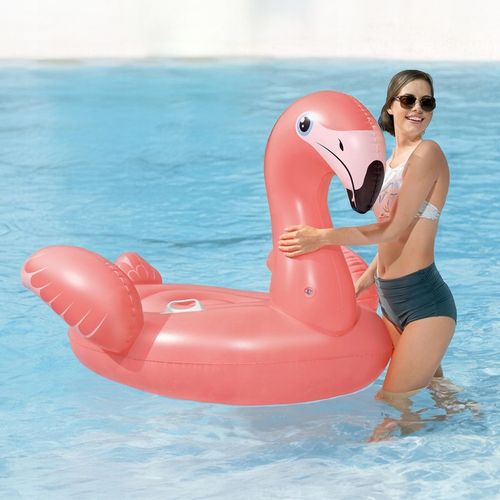 Materac Dmuchany Flaming GIGANT na Basen Plażę Uchwyty 168x120cm Bestway na Arena.pl