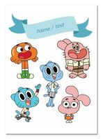 Wydruk cukrowy na tort A5 Gumball napis DIY