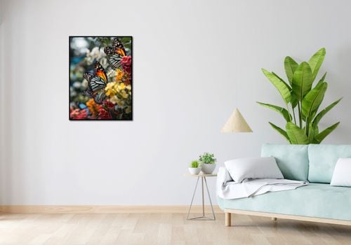 Plakat 60x80cm Motyle Na Łące na Arena.pl