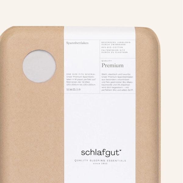 Prześcieradło Schlafgut Premium 140x190-160x220 cm Gray Deep 556 zdjęcie 1