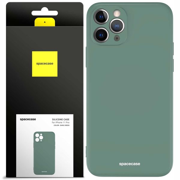 Spacecase Silicone Case iPhone 11 Pro dark green zdjęcie 1