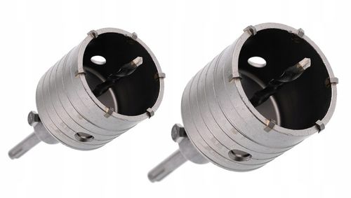 ZESTAW FREZY OTWORNICE SDS+ DO BETONU MURU KORONKI DO PUSZEK 65 + 80 na Arena.pl