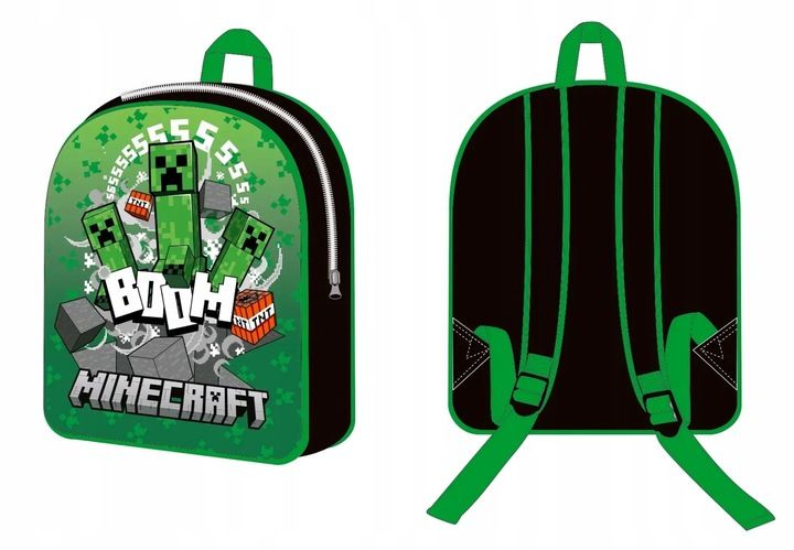 MINECRAFT PLECAK PRZEDSZKOLNY CREEPER BOOM TNT zdjęcie 2