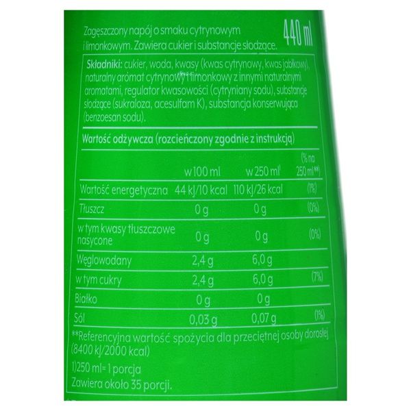 Syrop koncentrat do wody Soda Stream 7up 440 ml zdjęcie 14