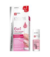 eveline 6w1 odżywka-lakier do paznokci crystal rose 5 ml
