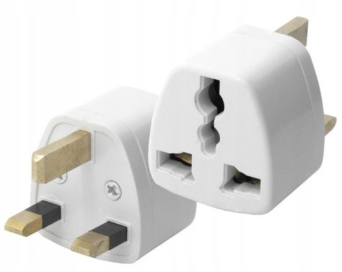 4x Przejściówka Angielska Adapter Polska Anglia Wtyczka typ G EU UK na Arena.pl