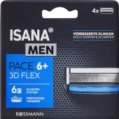 ISANA MEN Pace 6+ wkłady do maszynki 4 szt.
