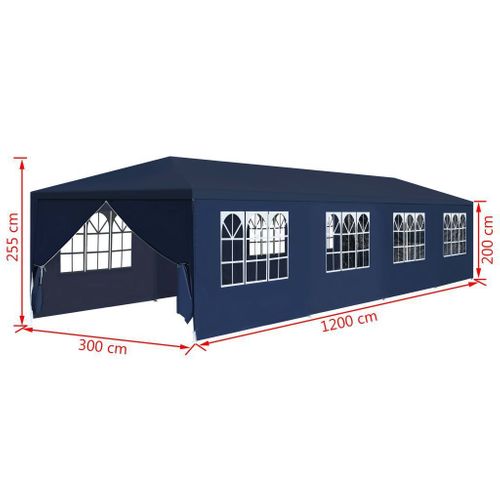 Namiot Ogrodowy, 3 X 12 M, Niebieski na Arena.pl