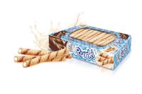 Flying Cow Rurki waflowe z nadzieniem o smaku mlecznym 450 g