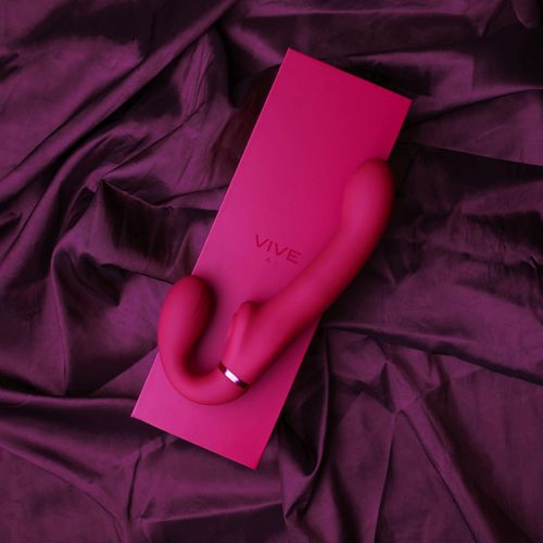 ai   dual vibrating & air wave tickler strapless strapon na Arena.pl