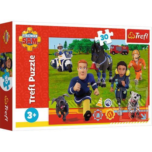 ND24_25880 Puzzle - 30 - Gotowi do pomocy Strazak na Arena.pl