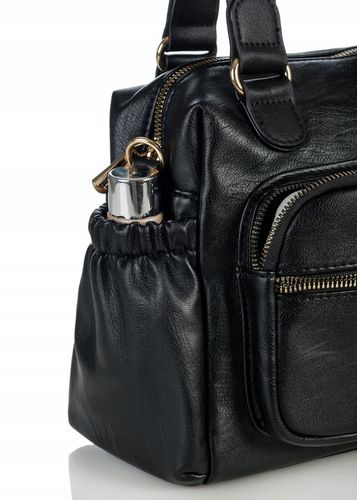 Listonoszka Kuferek PREMIUM Torebka Damska Monnari czarna Pojemna do pracy na Arena.pl