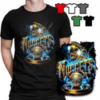 KOSZULKA T-SHIRT MĘSKI WZORY - Denver Nuggets KOSZYKÓWKA NBA - XS