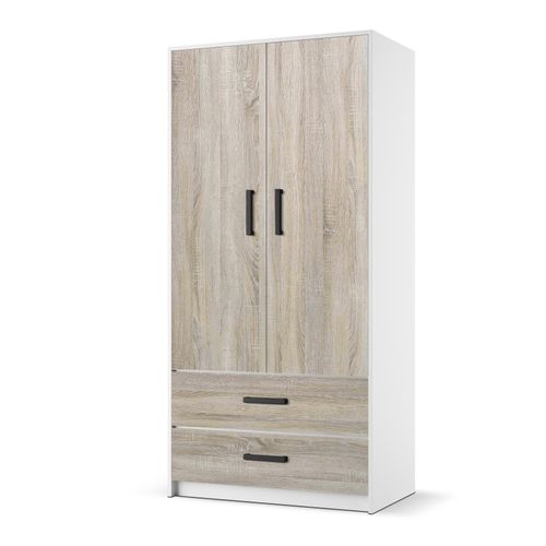 Garderoba do przedpokoju szafa na ubrania JUVE dąb sonoma szuflady na Arena.pl