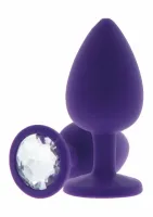 toyjoy diamond booty jewel medium silikonowy z ozdobnym kryształem