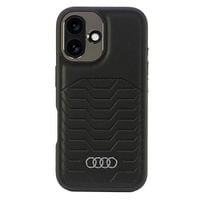 audi synthetic leather magsafe iphone 16plus 6.7 czarny/black