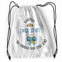 Plecak Dla Twojego Starego Sportowy Szkolny Worek Z Nadrukiem Ze Zdjęciem