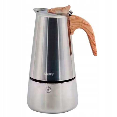 Kawiarka Zaparzacz do kawy 450ml Działa na indukcji, Gaz, Stalowa Camry na Arena.pl