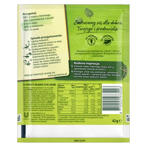 Knorr FIX SPAGHETTI BOLOGNESE EXTRA ZIOŁOWE na Arena.pl