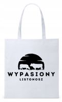 Dla Listonosza Prezent Torba Eco Biała Shopper Z Nadrukiem Ze Zdjęciem